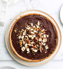 Tarte chocolat-noisettes
