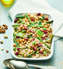 Salade de quinoa aux deux haricots