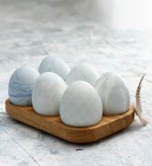 Huevos de color azul claro