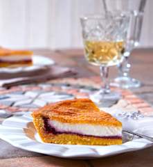 Crostata ricotta e confettura di visciole