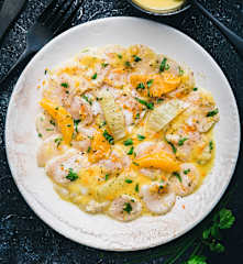 Carpaccio de saint-jacques aux agrumes