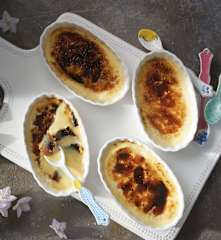 Crème brûlée de chocolate blanco