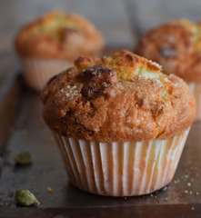 Muffins de chocolate blanco y cardamomo