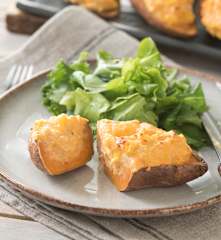 Batatas rellenas agridulces