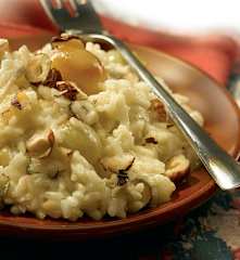 Risotto con uva e gorgonzola