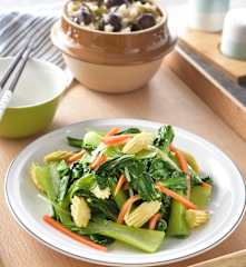玉米筍炒青江菜