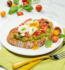 Smashed Avocado Toast with Jammy Eggs