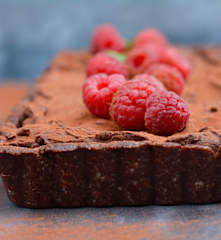 Tarta de chocolate y batata