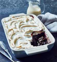 Schokoladen-Baiser-Auflauf