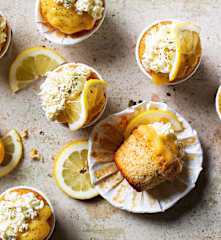 Muffins de limón con semillas de amapola