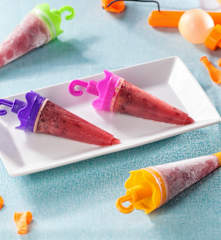 Ghiaccioli cremosi alle ciliegie e latte di cocco