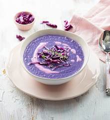 Vellutata di cavolo cappuccio rosso