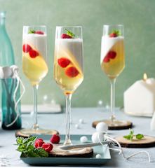 Mousse de sidra con su gelatina