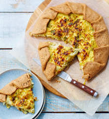 Tarte rustique aux poireaux