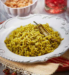 Arroz al cilantro