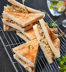 Puten-Bananen-Sandwich