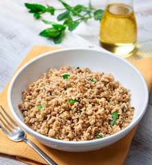 Couscous integrale con lenticchie e menta