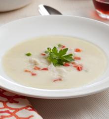 Crema fría de bacalao