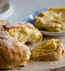 Damper with Golden Syrup Butter