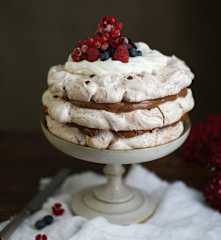 Delícia de chocolate merengada