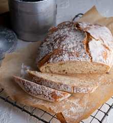 No Starter Sourdough Bread