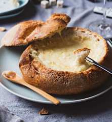 Fondue en pan de payés