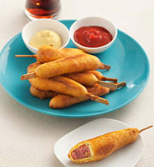 Corn dogs sin gluten