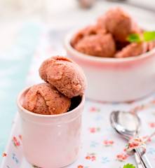 Jogurtovo-švestková zmrzlina se skořicí