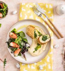 Kotlety po kijowsku z masłem ziołowo-czosnkowym (de volaille)