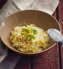 Risotto porri e finocchi