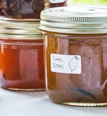 Confiture pomme et citron à la vanille