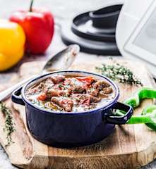 Mijoté de bœuf aux poivrons