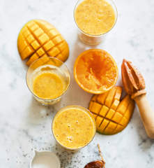 Smoothie à la mangue et au lait d'avoine