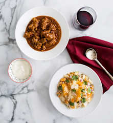 Lamb stew with couscous