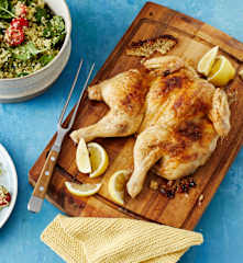 Hähnchen mit Bulgursalat