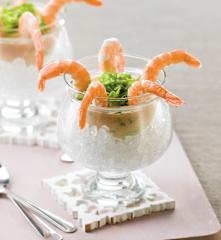 Camarão com molho cocktail