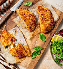 High protein chicken parmi hot pocket