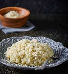 Risotto con poro y limón