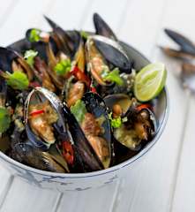 Asian-style mussels