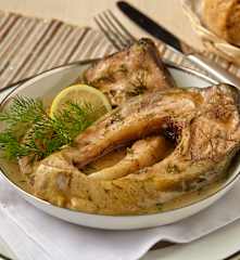 Kapr vařený v páře