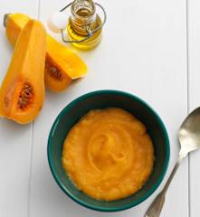 Papas de milho com abóbora
