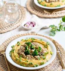 Bondiola con cremoso de batata