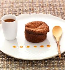 Muffins au chocolat et caramel au beurre salé