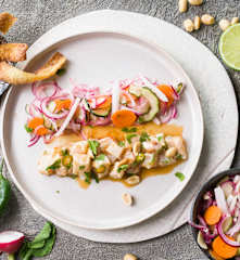 Ceviche chifa de mero