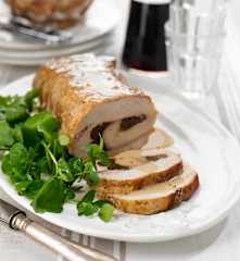 Lombo de porco com ameixa