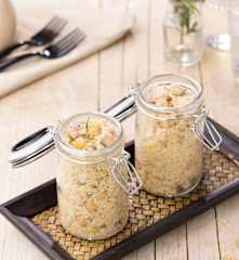 Cous cous integrale con ceci e tonno