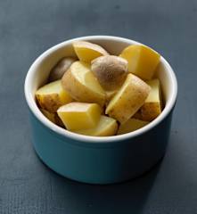 Steamed Cubed Potatoes