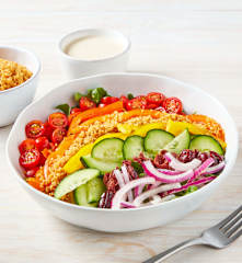 Rainbow Mediterranean Couscous Salad
