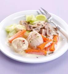 Blanquette de noix de saint-jacques