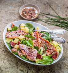 Salade de rouget aux figues